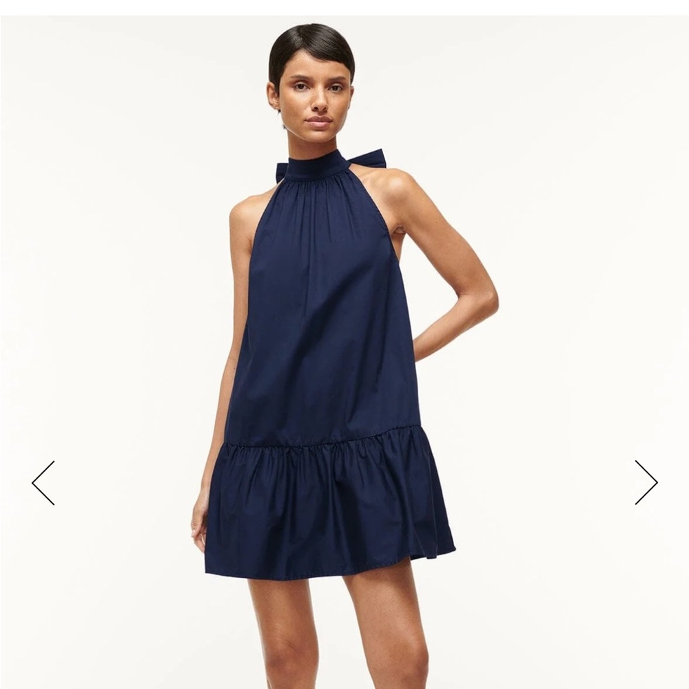 STAUD Marlowe Halter Minidress size xs navy